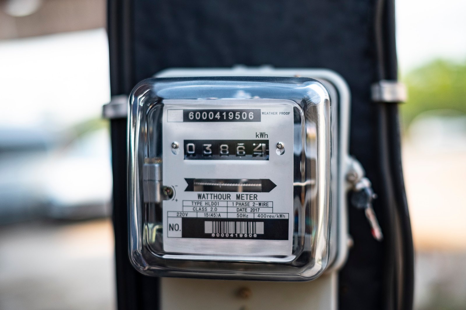 Stromzähler als Symbol für Energieverbrauch im Haushalt